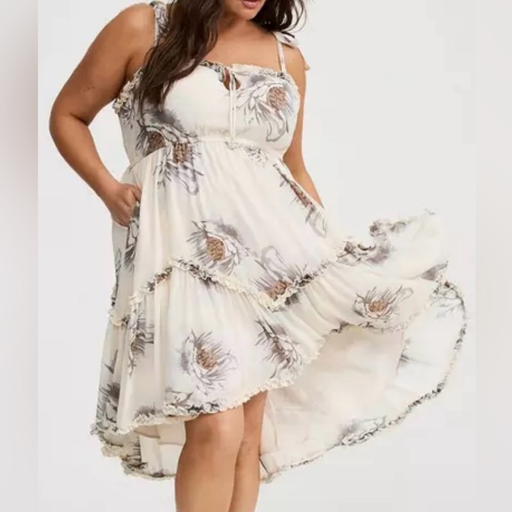Torrid High-Low Tie-Detail Dress 2X